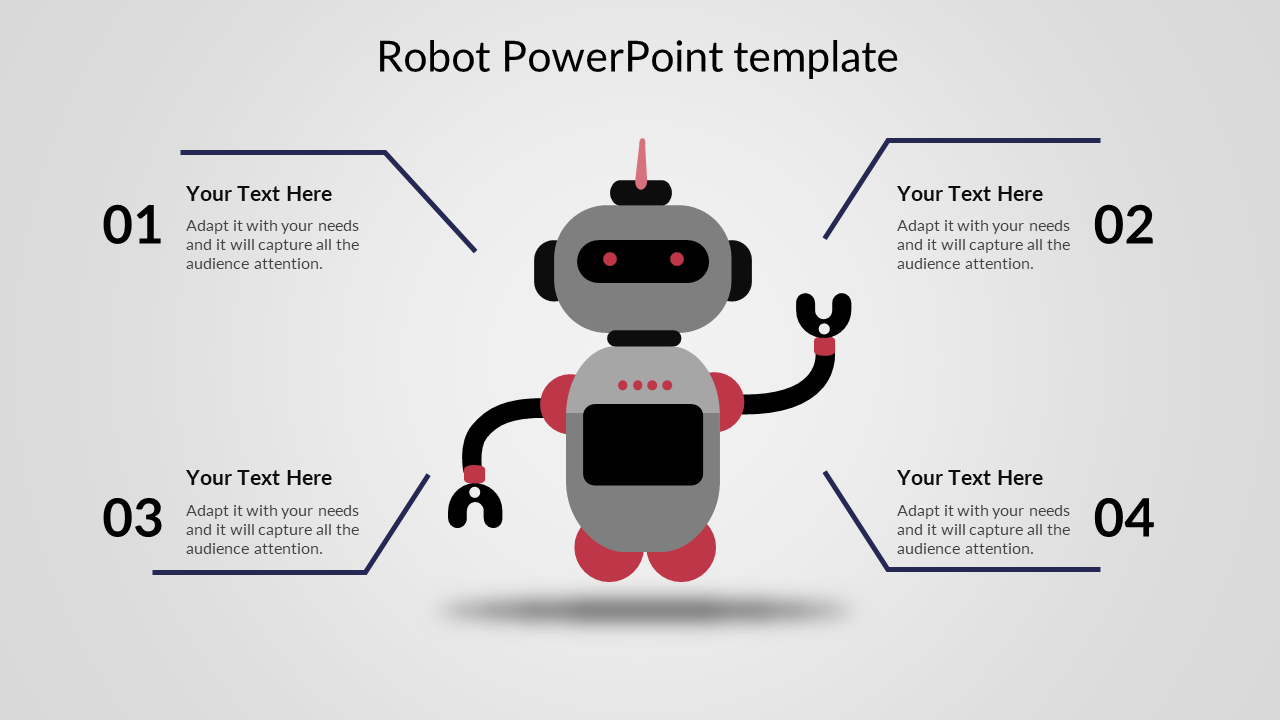 robot presentation slide template